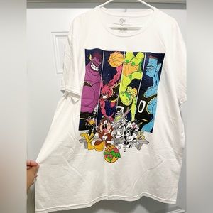 Space Jam Taz Bugs Bunny Daffy Duck Sylvester Tweety Etc Graphic T-Shirt